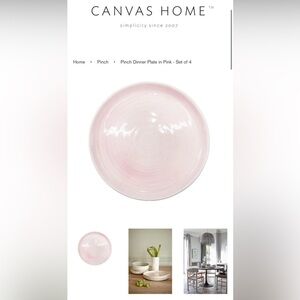 Canvas home dinner plates